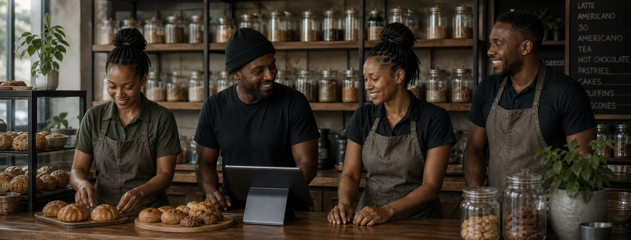 A team of independent bakery operators working together.